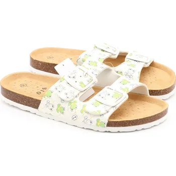 Chlapecké pantofle SAMLUX® Dětské korkové pantofle 9012 s žabičkami Velikost: 35