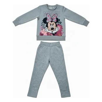 Sun City - Dívčí licenční tepláková souprava Minnie Mouse Disney- šedá 98