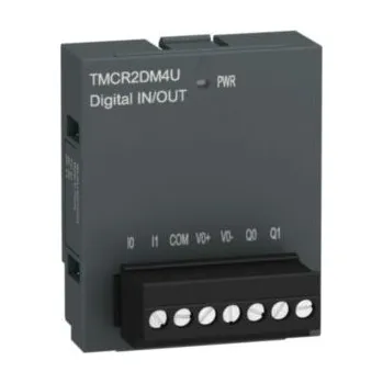 vypínač a zásuvka TMCR2DM4U Zásuvný modul M200, 2DI, 2DO NPN,Schneider Electric