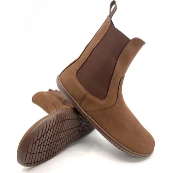 Dámské kozačky Dámské barefoot Chelsea boty GROUNDIES Camden Barefoot+ Čokoládová 37, Vnitřní délka boty: 24,5 cm, Vnitřní šířka boty: 9,6 cm