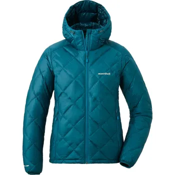 Dámská bunda Montbell Péřová bunda Superior Down Parka dámská Velikost: L / Barva (vzor): blue green