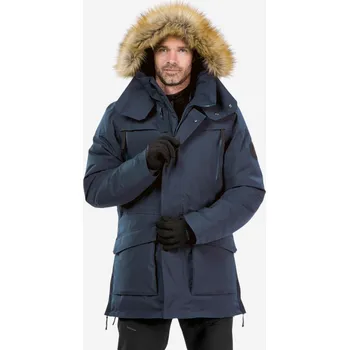Pánská parka QUECHUA Pánská zimní turistická nepromokavá parka NH 900 M MODRÁ