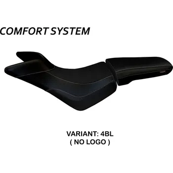 Moto sedlo TPZ Italia Potah sedla Triumph Tiger 800 / 800 XC (10-20) Noale comfort model potah sedla: bez loga 4BL (black)