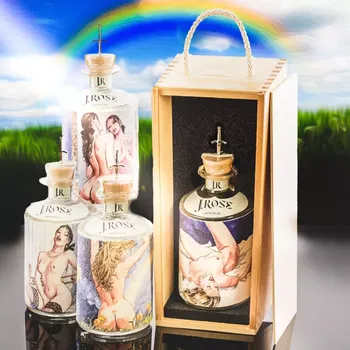 výroba alkoholu J.Rose London Dry Artisan Gin v Dárkové Kazetě Standardní víko