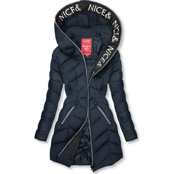 Tmavě modrá lehká prošívaná bunda