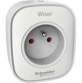 Elektrická zásuvka CCTFR6500 Wiser adaptér do zásuvky s měřením, 13 A, Schneider Electric