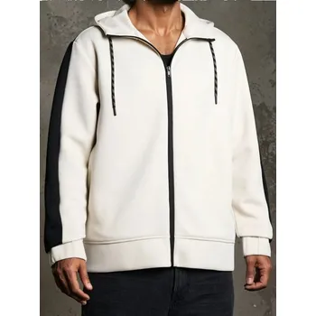 Pánská mikina Sinsay - Mikina s&nbsp;kapucí - béžová - 5049O-08X - 5049O-08X-M