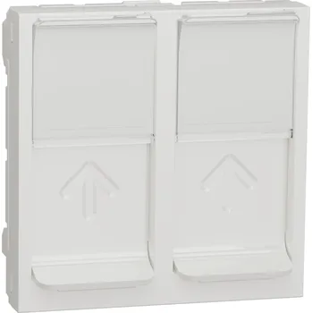 NU942018 Centrální deska 2xRJ45 S-ONE, 2M, Bílá, Schneider Electric