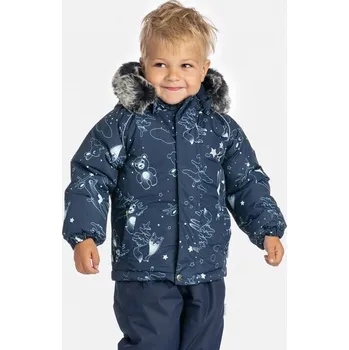 Dětská zimní bunda Huppa Vesa s kožíškem navy velikost 104
