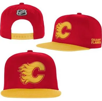 Kšiltovka Outerstuff Dětská kšiltovka Calgary Flames NHL Essentials Flatbrim Snapback