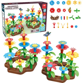 ostatní stavebnice Stavebnice květinová zahrada DIY 148 dílů