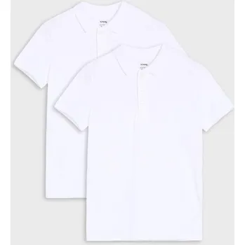 Chlapecké tričko Sinsay - Polokošile 2 kusy v balení - bílá - 814EY-00X - 814EY-00X-98