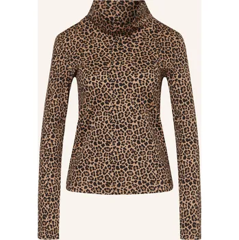 Dámské tričko Marc Cain Dámské Tričko S Dlouhým Rukávem, hnědá / tmavě...