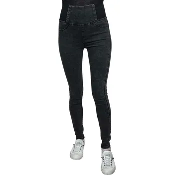 Dámské džíny M.Sara Dámské šedé džíny s vysokým pasem Barva: Šedá, Velikost: 26