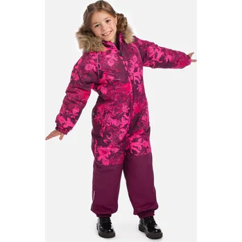 dívčí zimní kombinéza Dětská zimní kombinéza Huppa Wille 2 burgundy pattern / burgundy velikost 110