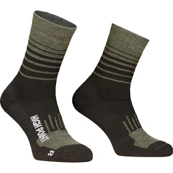 Pánské ponožky Ponožky High Point Mountain Merino 3.0 Socks Velikost ponožek: 39-42 / Barva: černá/zelená