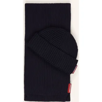 Módní doplněk dsquared2 Sada: Šála A Čepice V Dárkovém Balení, tmavě modrá, one size