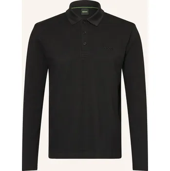 Pánská košile Boss Pánská Polokošile Z Piké Plisy Regular Fit, černá, M