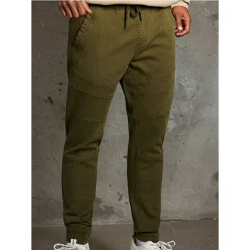 Pánské kalhoty Sinsay - Kalhoty joggers - khaki - 451FB-87X - 451FB-87X-28