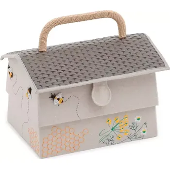 Organizér galanterie Střední tvarovaný box na šití, pletení a háčkování - Včela (Fancy Beehive Sewing Box Bee)