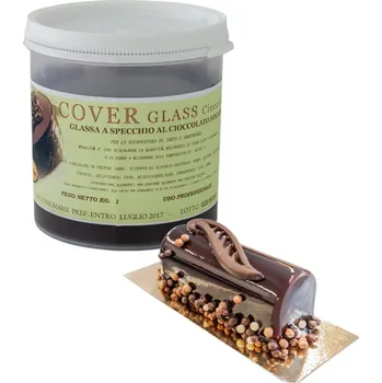 CZ distribuce Potahovací lesklý gel Cover Glass (hořká čokoláda) 1 kg/dóza