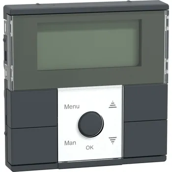 vypínač a zásuvka MEG5755-0414 Časový spínače s displejem, antracit, Schneider Electric