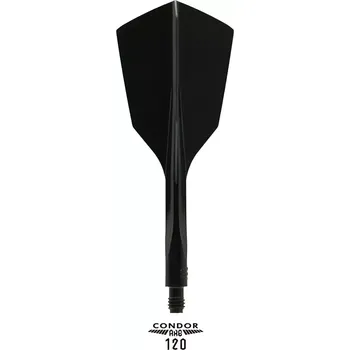 Příslušenství pro šipky Condor Axe 120 trojkřídlé letky Narrow Black, Velikost S - 18 mm
