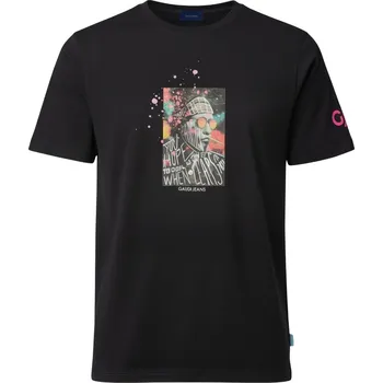 Pánské tričko GAUDI Jeans Hope Black tričko L Černá