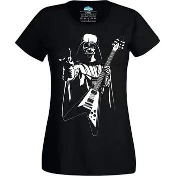 Dámské tričko Dámské tričko Star Wars Heavy metal Darth Vader (Skladem XS-4XL) (Velikost: M, Barva: Černá)