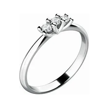 Prsten Prsten AU 585/000 přírodní diamanty 1,45 g 0,105 ct G/Si G10781B01-55