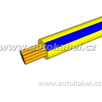 elektrický kabel Autovodič FLRY-B 1,5 mm² žlutý / modrý