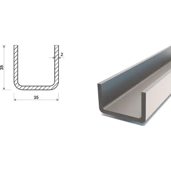 Stavební profil U profil pozinkovaný 35x35x35x2