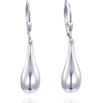 Náušnice Leru MINET Moderní stříbrné náušnice kapky visací