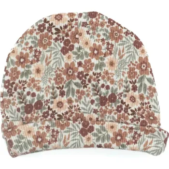 Kojenecká čepice Dětská čepice letní květy