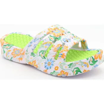 Dámské pantofle SAMLUX® Dámské pantofle na platformě 01A green Velikost: 41