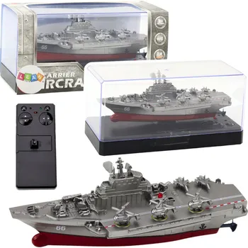 RC model auta Vojenská loď na dálkové ovládání RC 15cm stříbrná