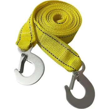 Polep vozidla Tažné lano pro auto 3M 3T odolný popruh s háky pro přívěsy dodávky a odtahové vozy silné příslušenství pro nouzové tažení automobilů