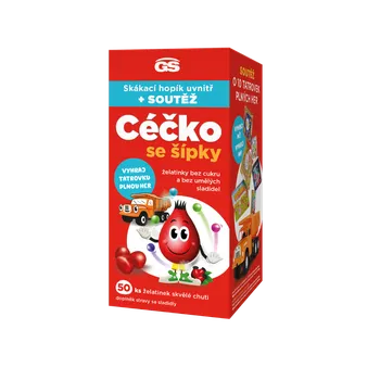 GS Céčko se šípky, želatinky bez cukru, 50 ks, dárkové balení 2025
