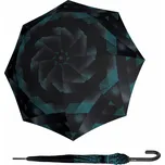 Knirps T .760 Stick Automatic Symphony black - elegantní holový vystřelovací deštník