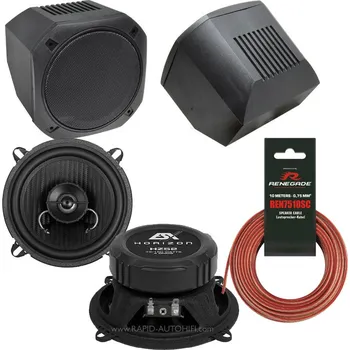 Auto Hi-Fi Reproduktory ESX HZ52 s Boxy 13 cm Univerzální Montážní Sada