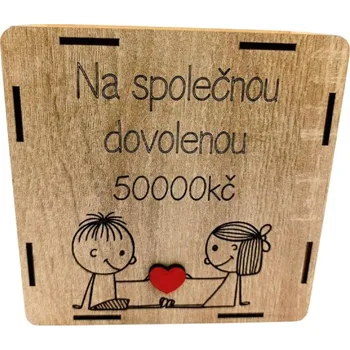 Panenka Dekorace z Řečice Škrtací pokladnička "panáček, panenka"