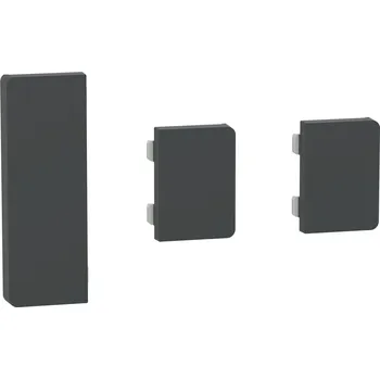 Elektrická zásuvka MTN6193-6034 Klapka 3-násobná pro KNX tl. panel Dyn.Labeling, Anthracite, Schneider Electric