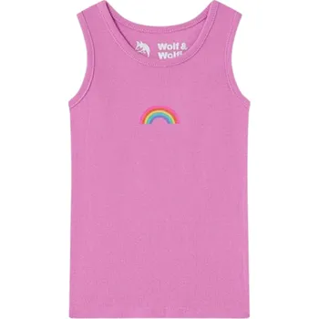 Dívčí nátělník růžové Wolf and Wolfie S2584