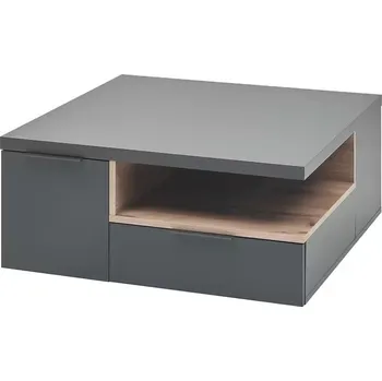 Konferenční stolek Šedý konferenční stolek Lindsay 80 x 35 x 80 MDF