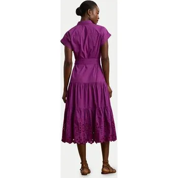 Oblečení a móda LAUREN RALPH LAUREN Košilové šaty 200970821001 Fialová Regular Fit 10