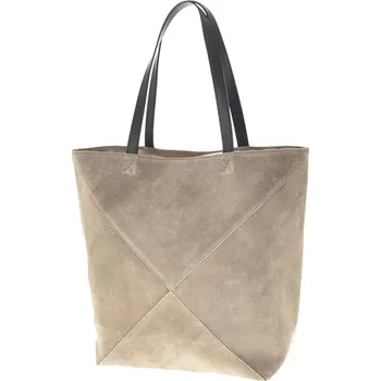 Kabelka Dámská velká kožená kabelka Laura Biaggi TS116-51 - béžová