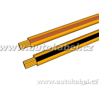 elektrický kabel Kroucený autovodič FLRY 2x0,35 mm² oranžový/hnědý+oranžový/černý