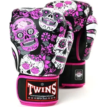 Boxerské rukavice Boxerské rukavice TWINS SPECIAL FBGVL3-53 SKULL - růžovo /černé - FBGVL_3_53_BK_PK Velikosti: 16 oz