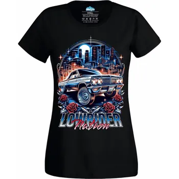 Dámské tričko Dámské tričko Národ Lowriderů Lowrider Nation (Velikost: 4XL, Barva: Černá)