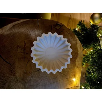 VOJA HOME Vánoční miska Festiva z modifikované pryskyřice Barva: Krémová hnědá